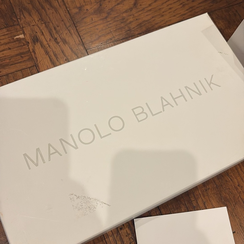 NWT Manolo Blahnik Green Satin Heels - Picture 7 of 8